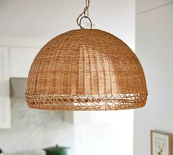 Augustus Round Rattan Pendant (23&quot;)