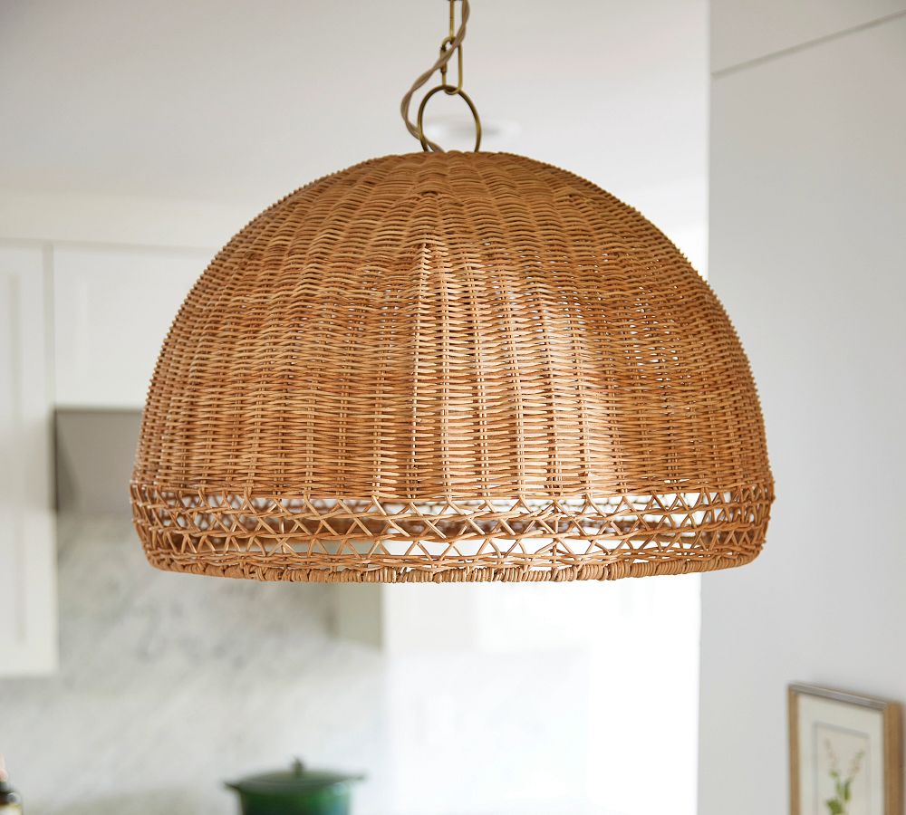 Augustus Round Rattan Pendant (23&quot;)