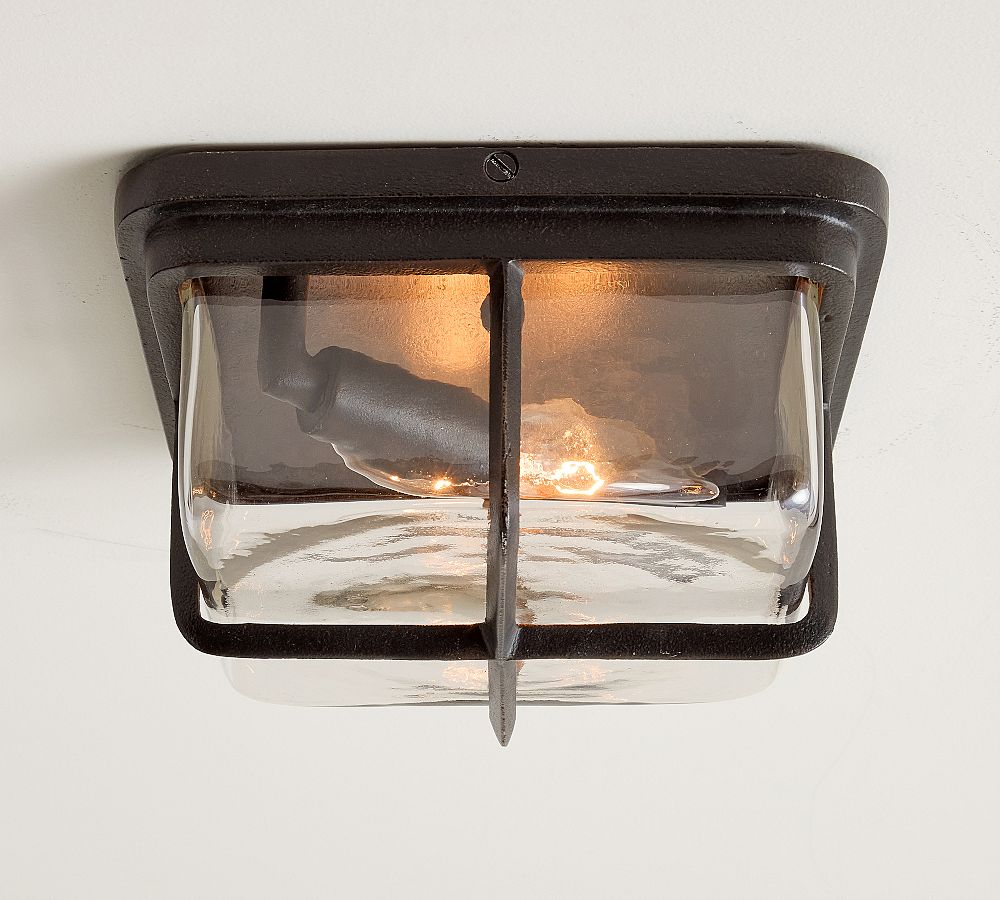 Pearce Glass Outdoor Flush Mount (8&quot;)