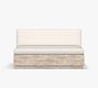 Indio Eucalyptus Modern Platform Outdoor Loveseat