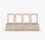 Indio Eucalyptus Modern Platform Outdoor Loveseat