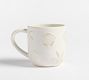 Embossed Coastal Stoneware Mug