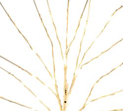 Faux Lit White Birch Branches &amp; Garland
