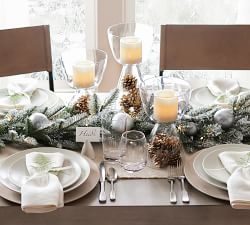 Holiday Tree Stoneware Place Card Holders - Set of 4