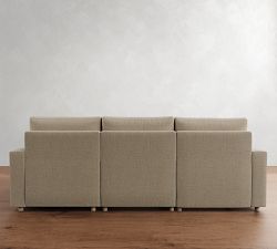 Westwood Square Arm Power Reclining Chaise Sectional - Storage Available (109&quot;-163&quot;)