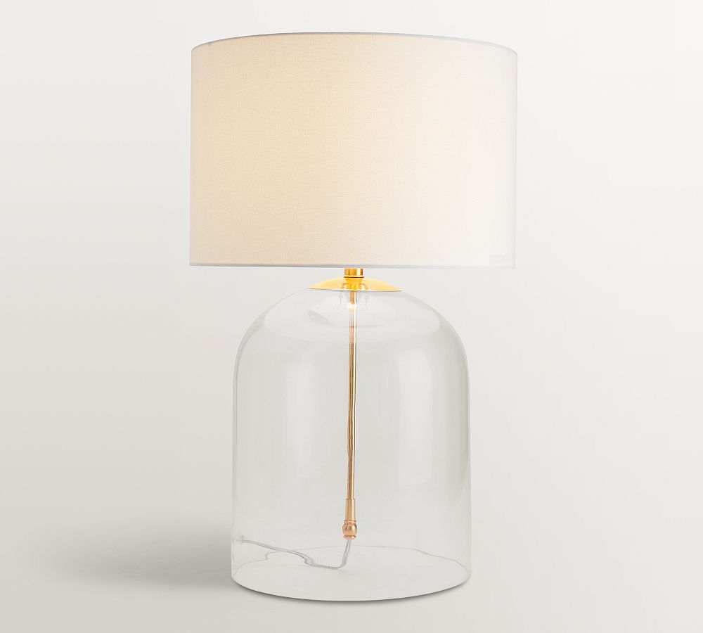 Aria Glass Dome Table Lamp (27" Gold)