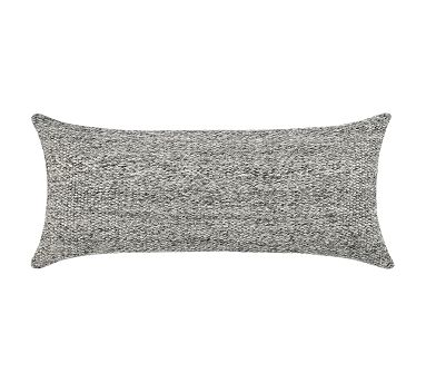Hennle Handwoven Lumbar Performance Pillow, 16&quot; X 36&quot;, Gray