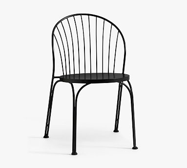 black metal cadiz outdoor stacking chairs set of 2