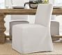 Classic Long Slipcovered Dining Chair