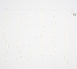 Curtain String Lights Christmas Card Holder