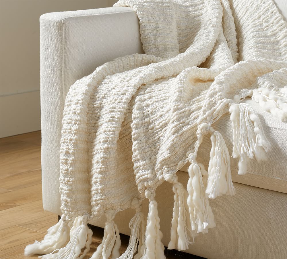 Glenwood Handwoven Fringe Throw