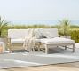 Indio Eucalyptus 2-Piece Loveseat Chaise Outdoor Sectional (95&quot;)