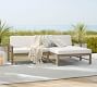 Indio Eucalyptus 2-Piece Loveseat Chaise Outdoor Sectional (95&quot;)