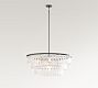 Mable Textured Glass Round Chandelier (37&quot;)