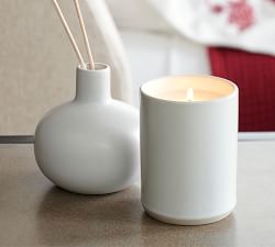 Mason Ceramic Scented Candle - White Spruce