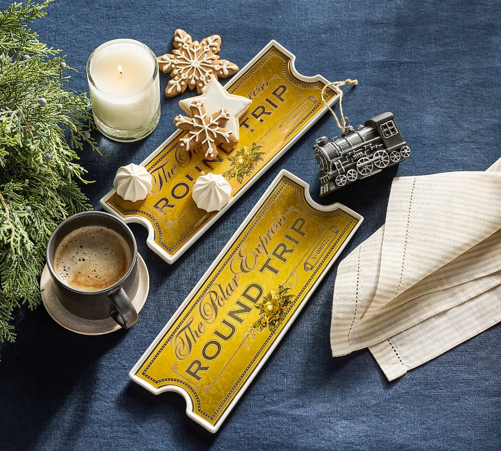 The Polar Express&#8482; Stoneware Cookie Platter