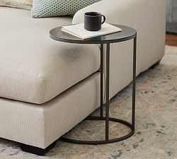 Duke Oval Metal C-Table (13&quot;)