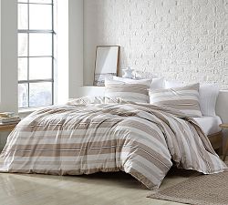 Pascal 3-Piece Striped Cotton Duvet Cover &amp; Shams Set