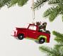 Mercury Glass Christmas Truck Ornaments