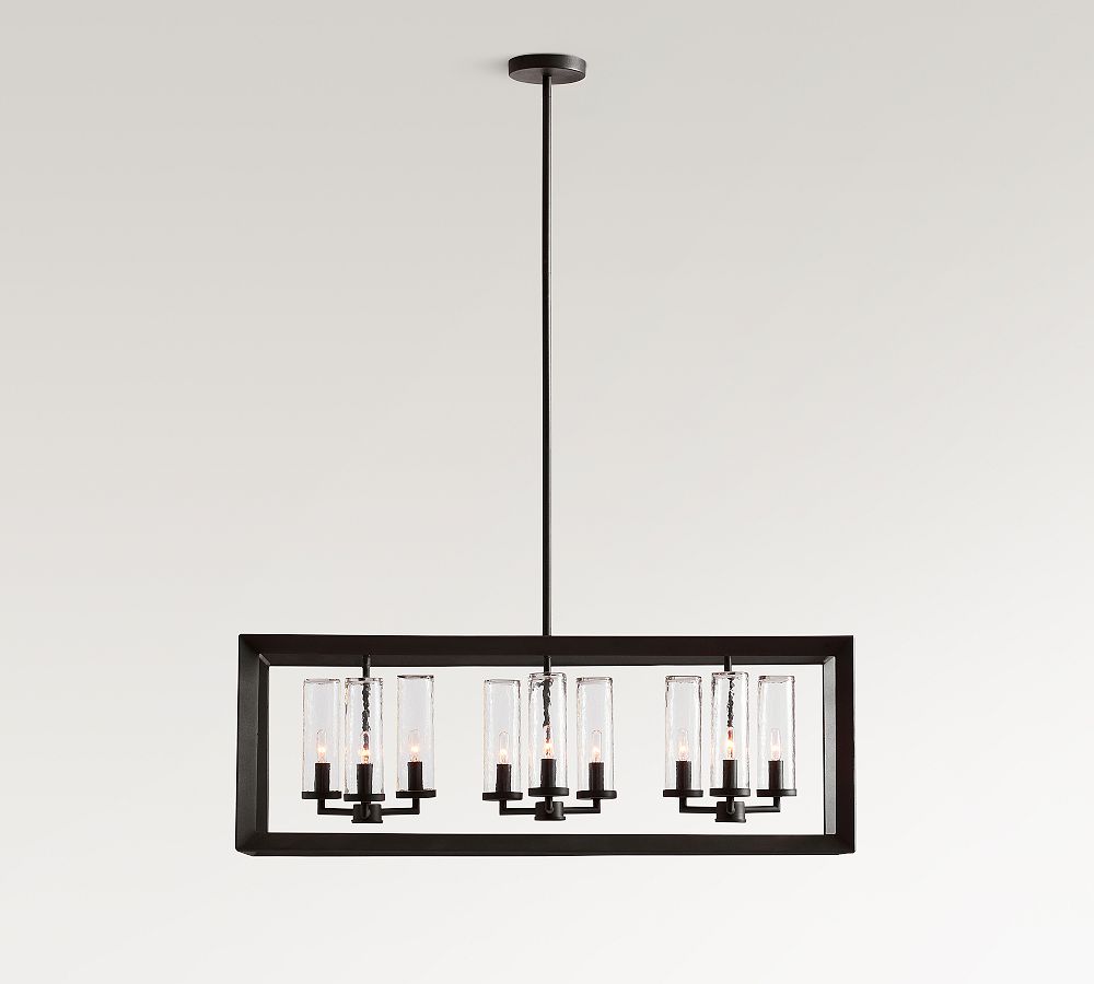 Sonora Outdoor Clear Glass Linear Chandelier (40&quot;)