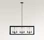Sonora Outdoor Clear Glass Linear Chandelier (40&quot;)