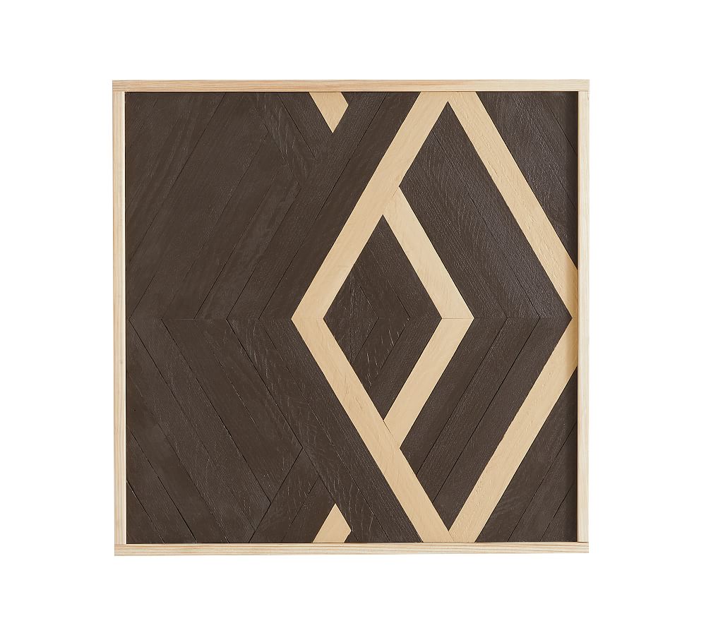 Aleksandra Zee Inlaid Wood - Black &amp; Camel