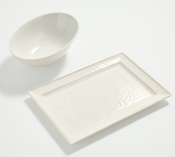 Cabana Outdoor Melamine Serving Platter & Bowl Set