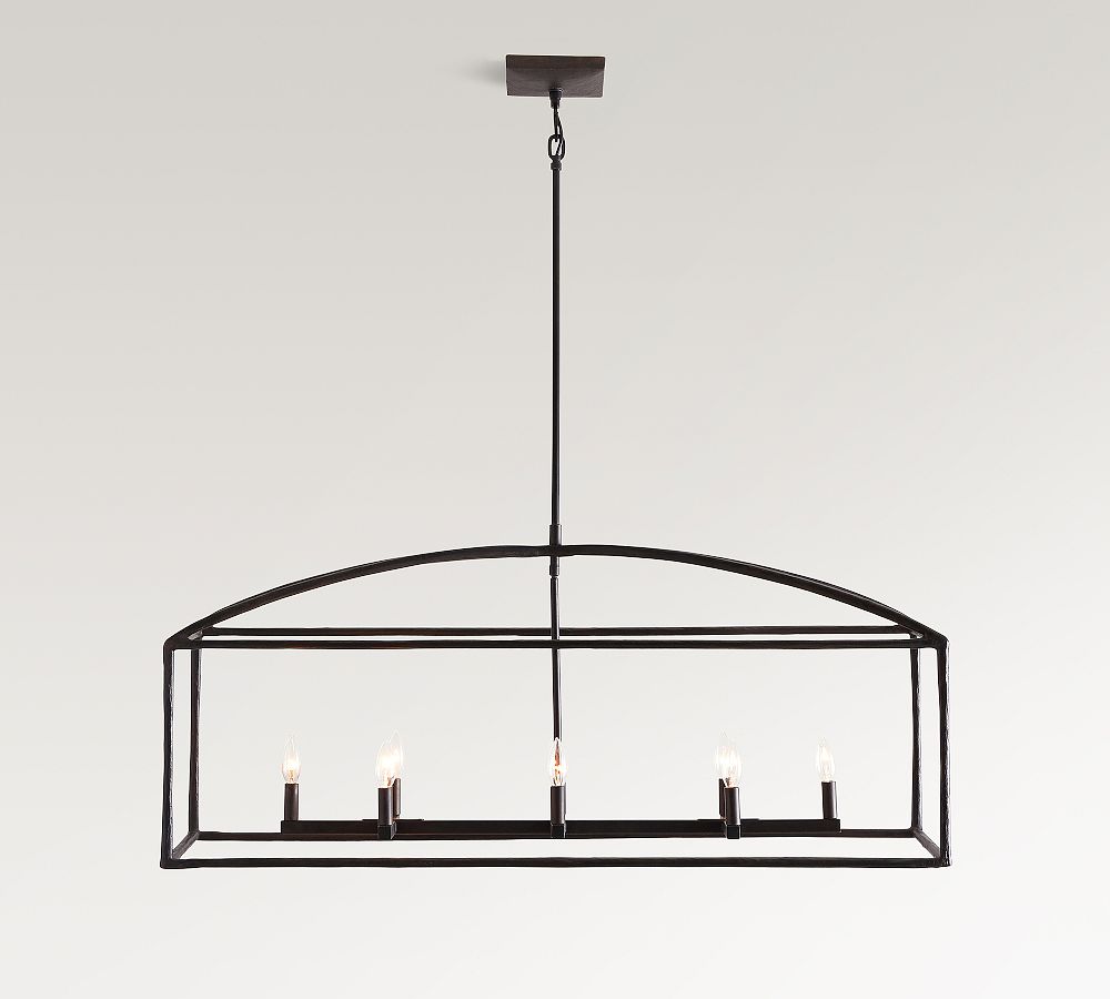 Fallon Forged-Iron Linear Chandelier (46&quot;)