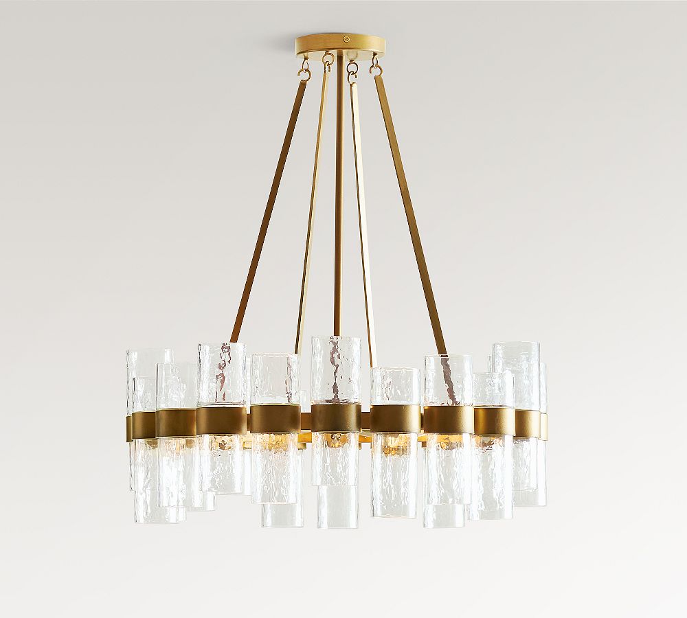 Penni 24" Recycled Glass Chandelier - Modern Lighting
