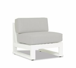 Canva Metal Outdoor Armless Lounge Chair