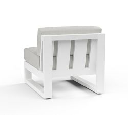 Canva Metal Outdoor Armless Lounge Chair