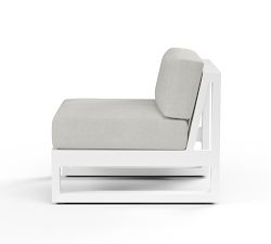 Canva Metal Outdoor Armless Lounge Chair