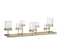 Draper Brass Pillar Candleholder Centrepiece