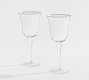 Monique Lhuillier Tatum Wine Stem Glasses &ndash; Set of 2