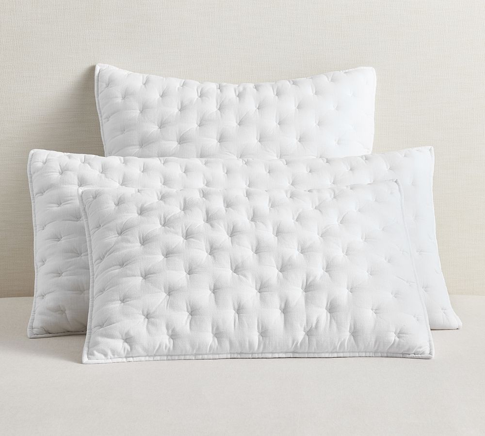 Cotton Cross Stitch Quilted Sham