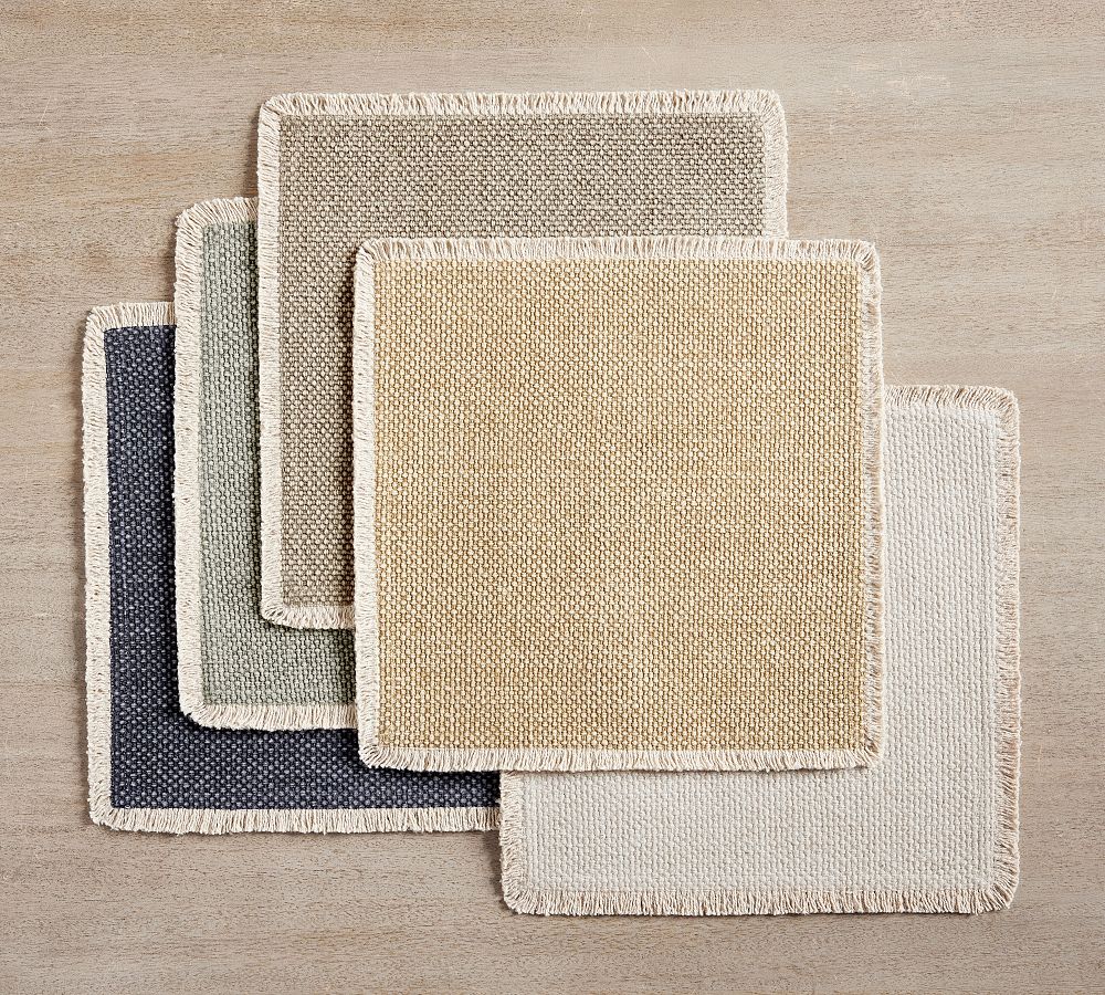 Mason Fringe Square Placemats - Set of 4