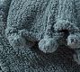 Cozy Pom Pom Sherpa Throw