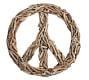 Driftwood Peace Sign Wall Art - 36&quot;