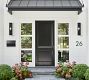 Manor Outdoor Glass &amp; Iron Sconce (18'')