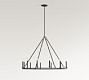Remington Iron Round Chandelier (42&quot;-60&quot;)