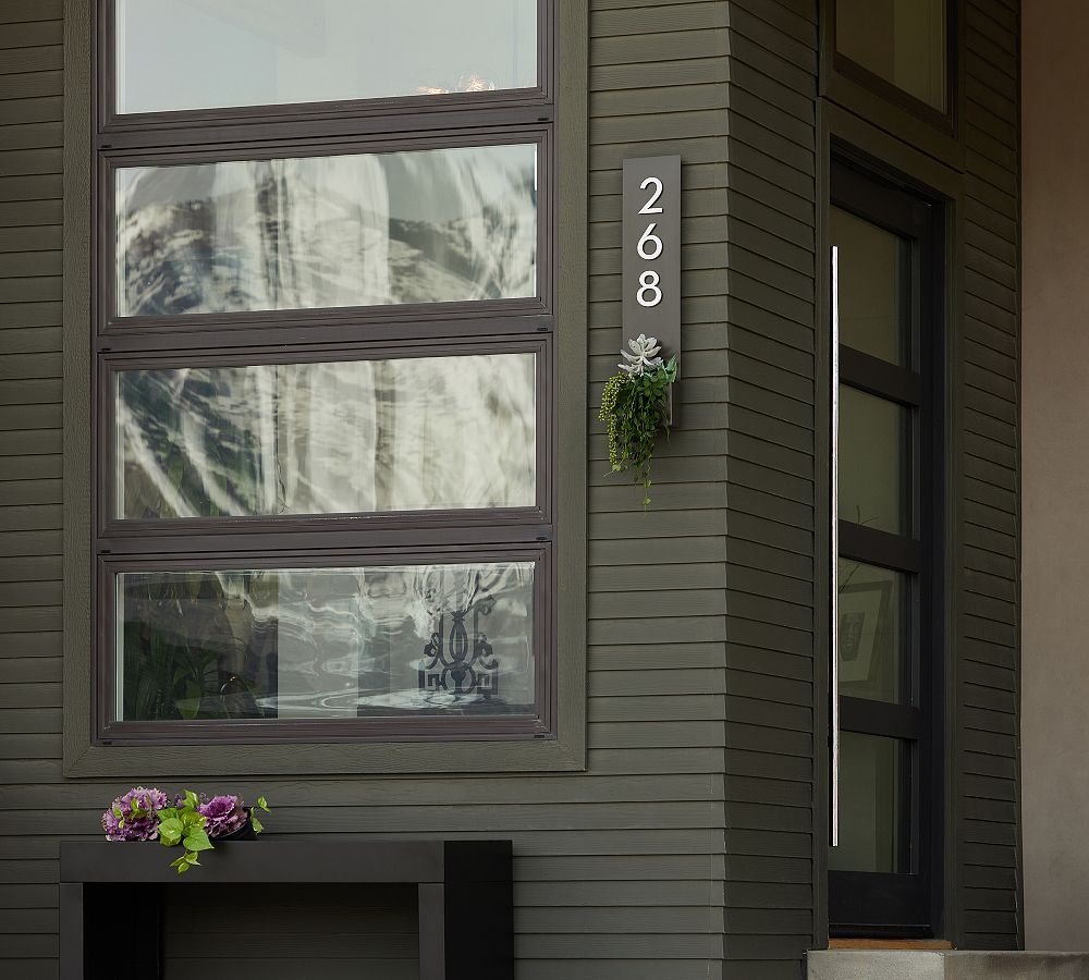 Post &amp; Porch Standing Tall Address Planters