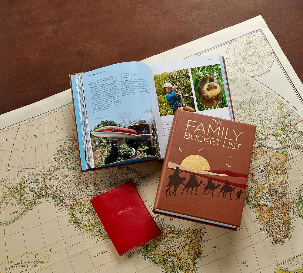 The Family Bucket List Leather-Bound Book