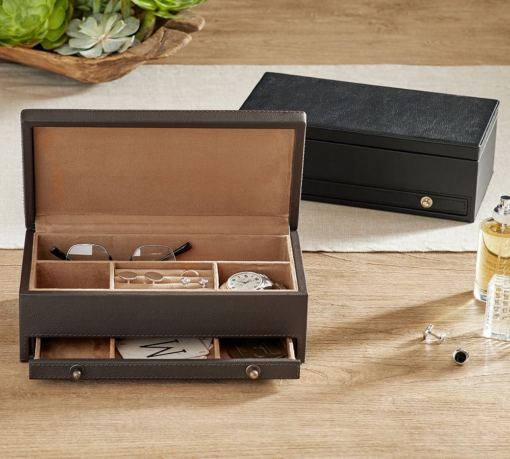 Grant Leather Accessory Storage Box