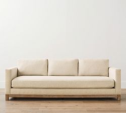 Jake Seadrift Wood Base Sofa (63&quot;-120&quot;)