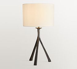 Easton Forged-Iron Tripod Table Lamp (27&quot;)