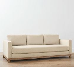 Jake Seadrift Wood Base Sofa (63&quot;-120&quot;)