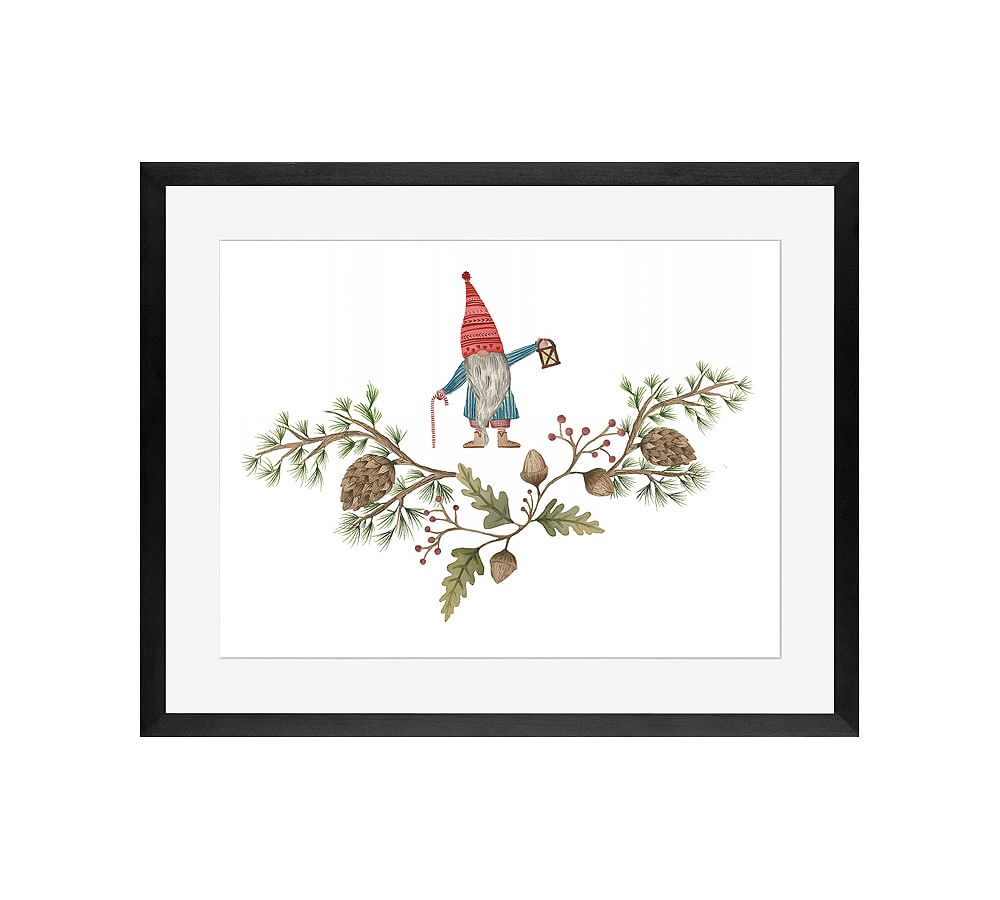 Jolly Forest Gnomes Framed Print