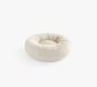 Round Faux Fur Alpaca Pet Bed