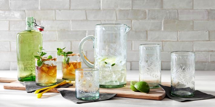 コレクション 1980s Etched  Hawaiian Flower Glasses Vintage Hawaiian Glass - Etsy Canada