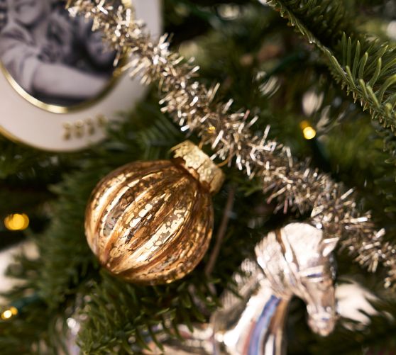 Tinsel and Ornament Garland